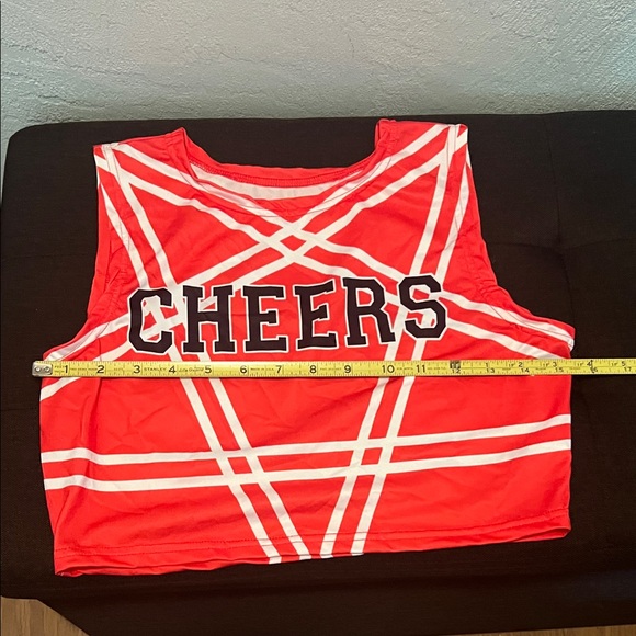 # 0761+ Red Cheerleader Costume Set - Picture 4 of 8